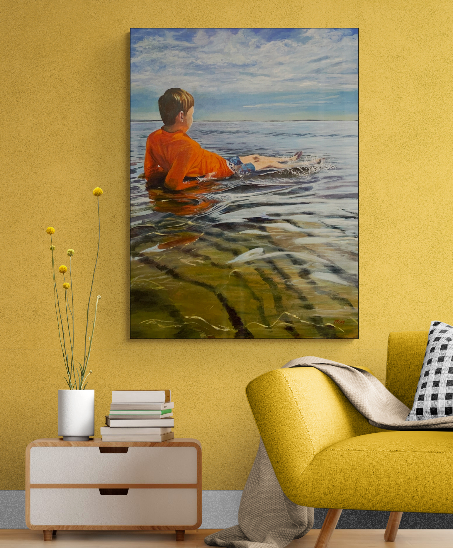 Large Modern Armchair In Living Room (5)