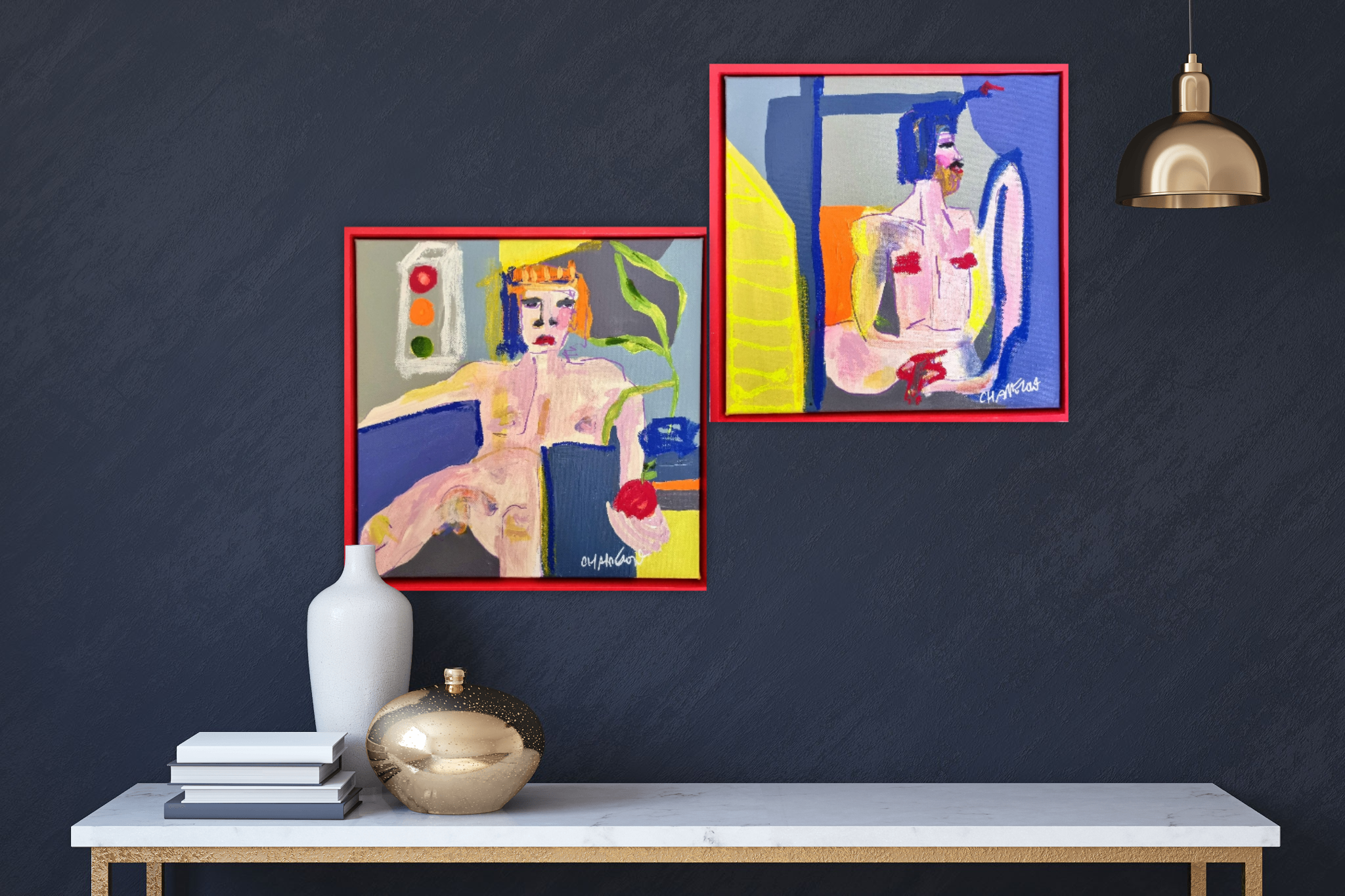 Adam And Steve Black Wall2