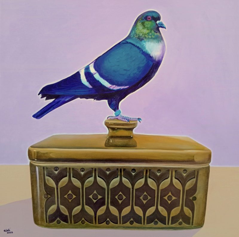 The Grand Entrance  – Pigeon on Hornsea Midcentury Butter Dish