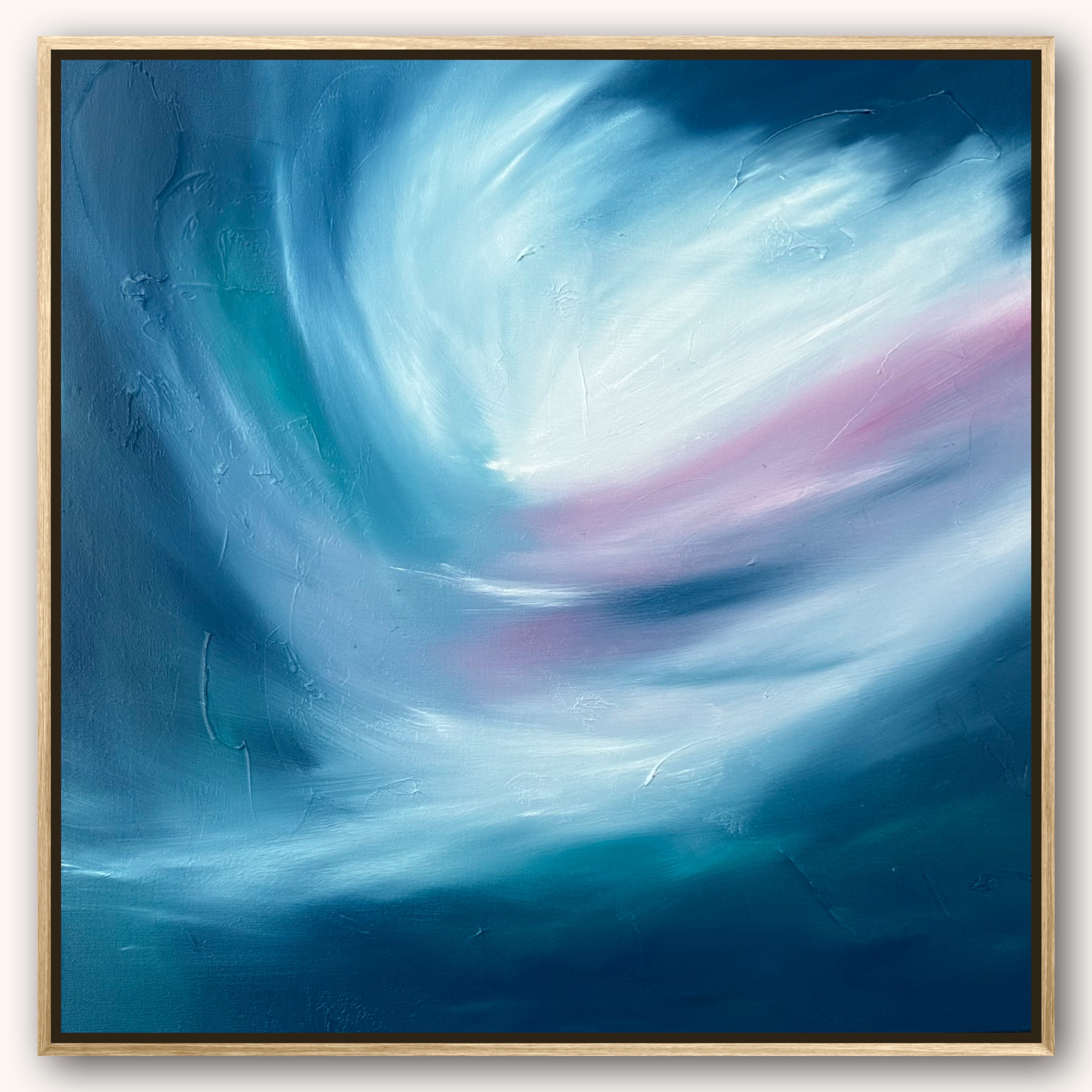 Alanah Jarvis Abstract Art On White Wall