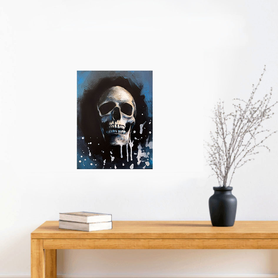 Sydney Artist Leni Kae Skull Interior Design Set Up
