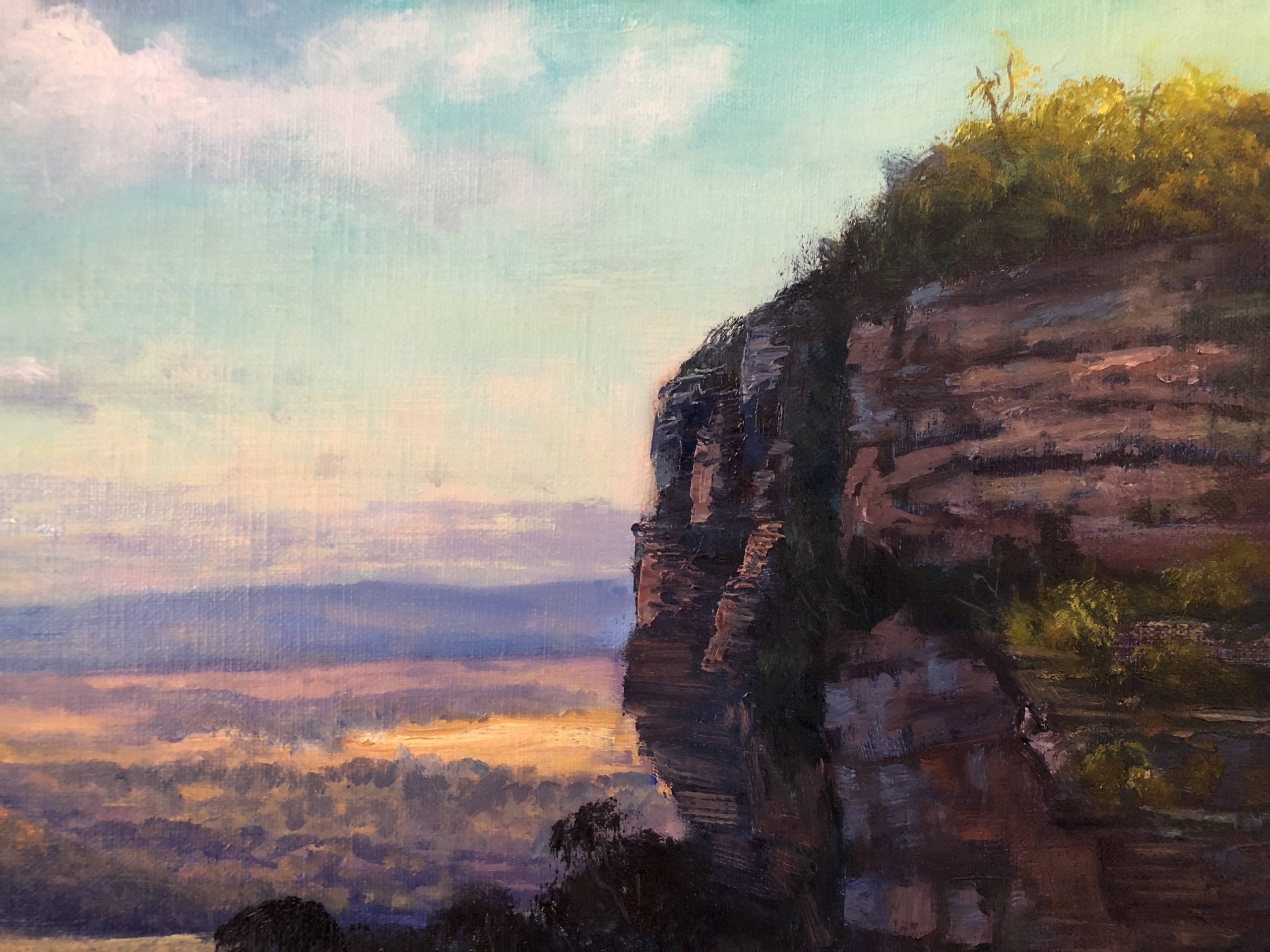 2023p1042 Rock Wall At Blackheath, Blue Mountains Detail 1