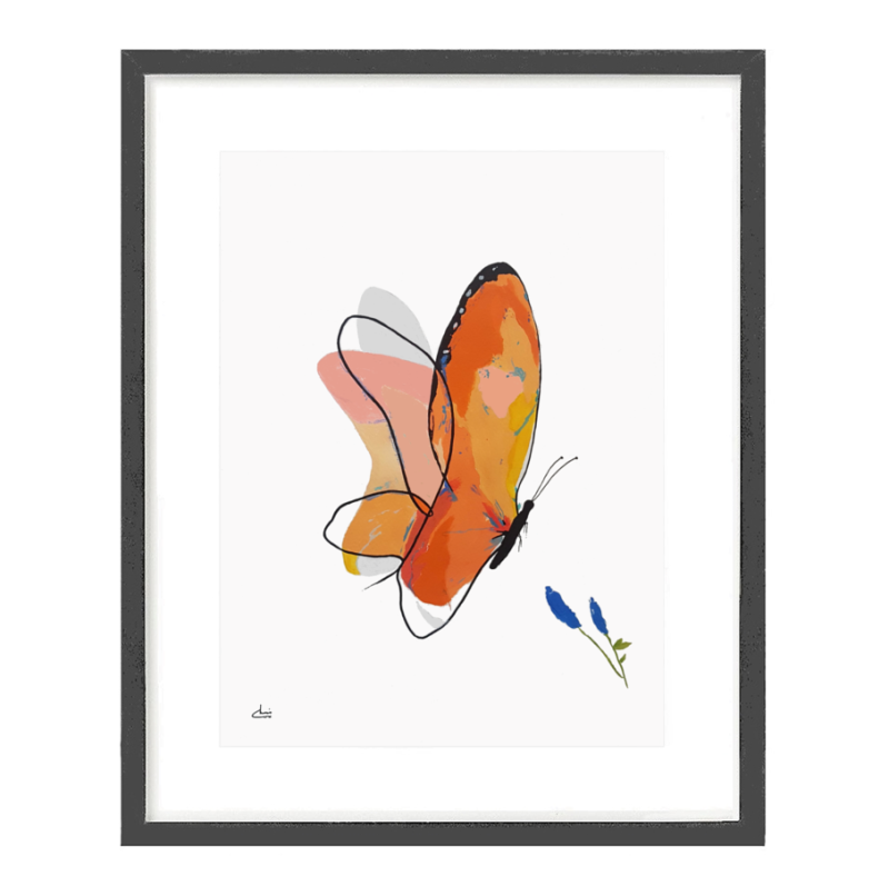 Truemotion Butterfly Lady (Framed)