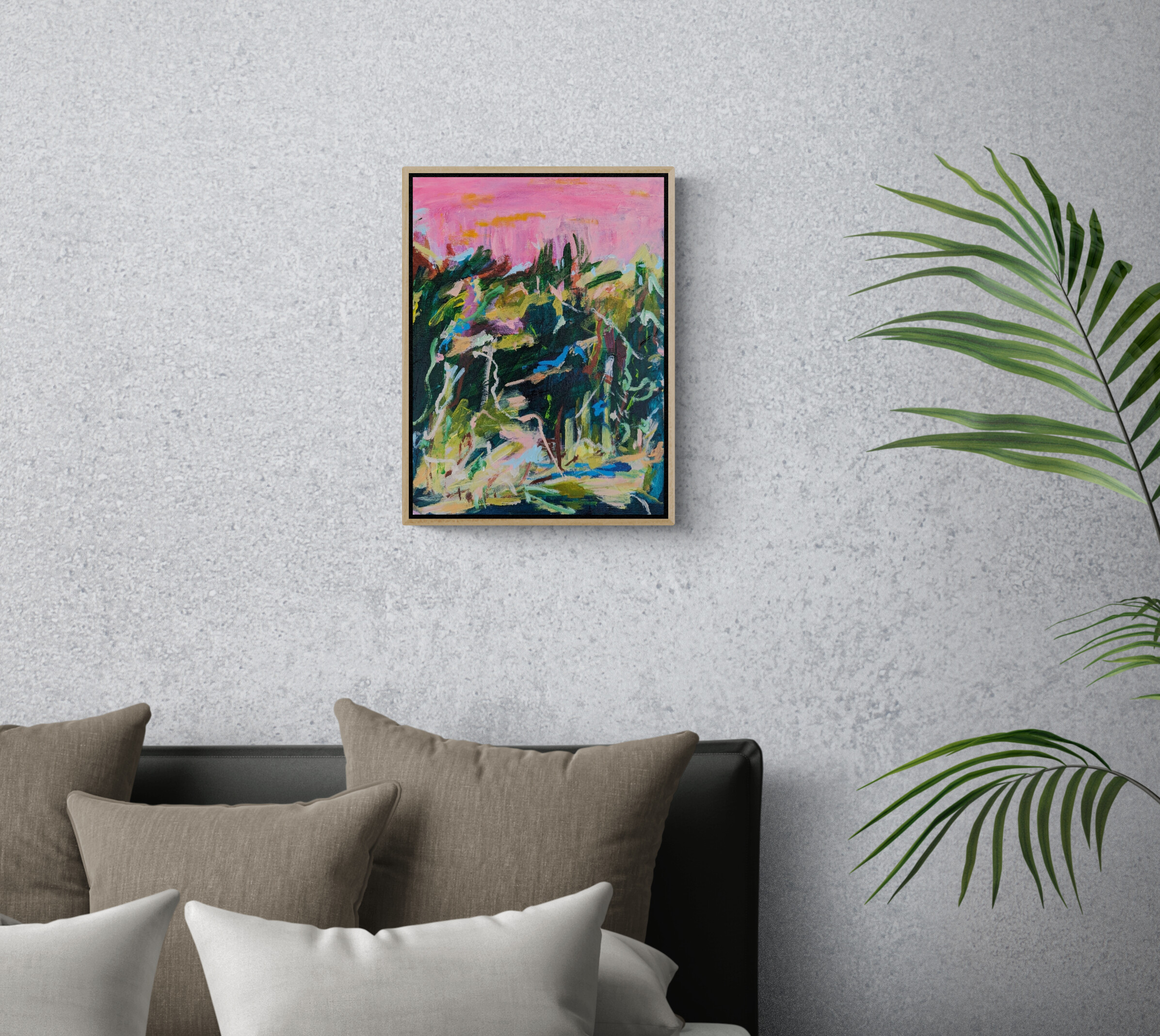 Bedroom With Large Tropical Plant (1)