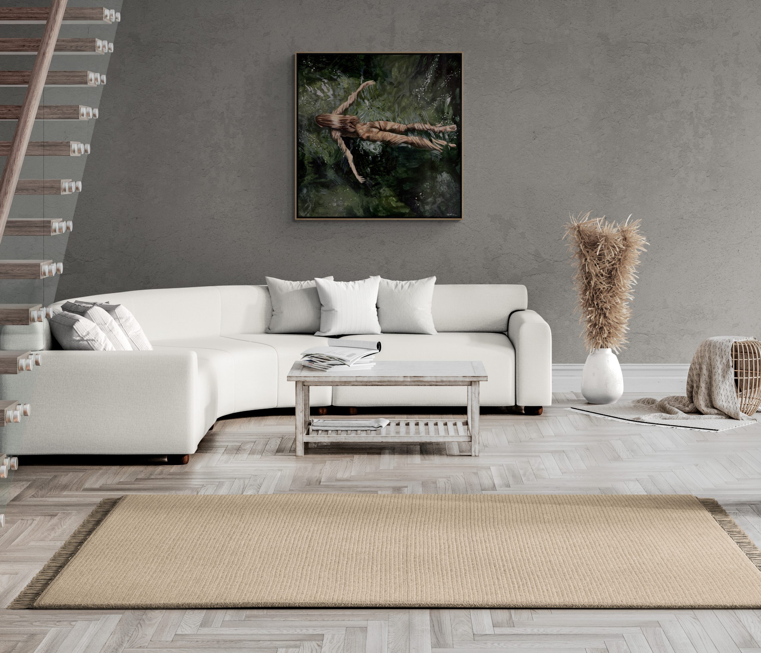 Suspended Light On Wall 4