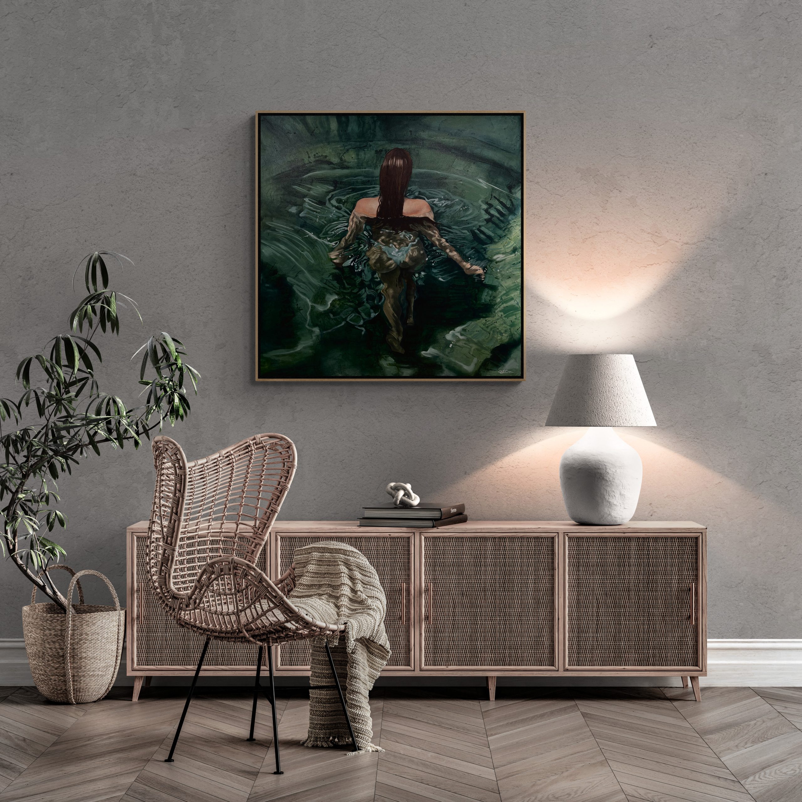 Liquid Light On Wall 3