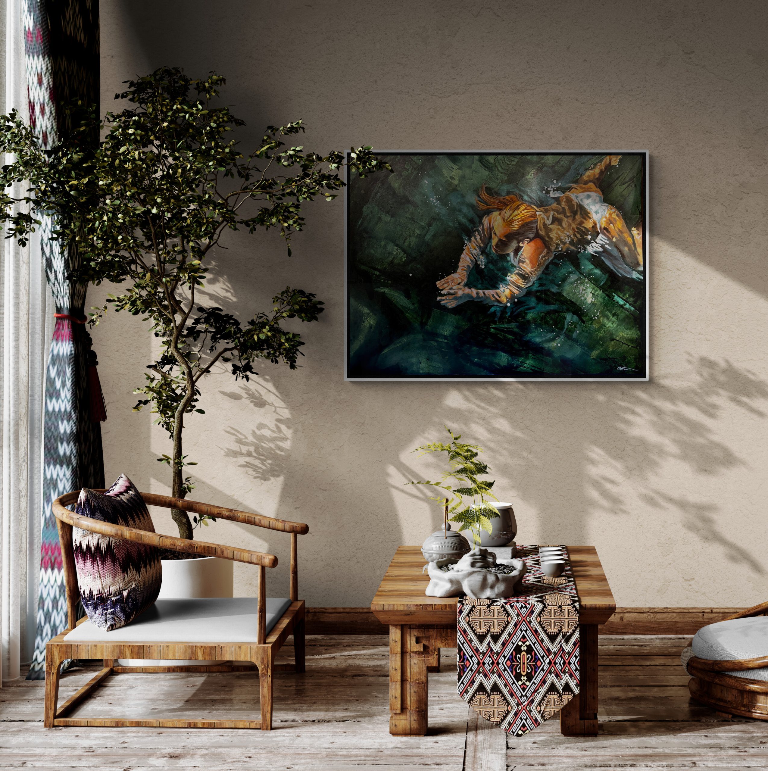 Dancing Shadows On Wall 2