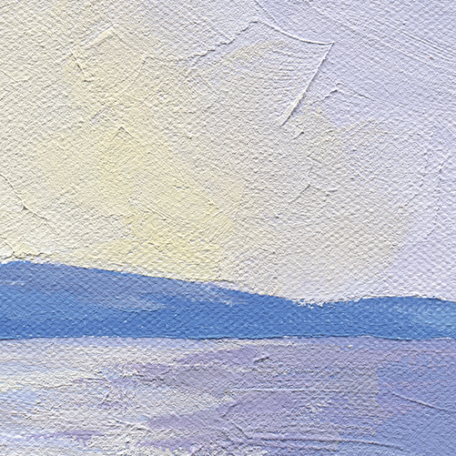 Linda Gregor Australian Artist Peaceful Afternoon Acrylic Closeup