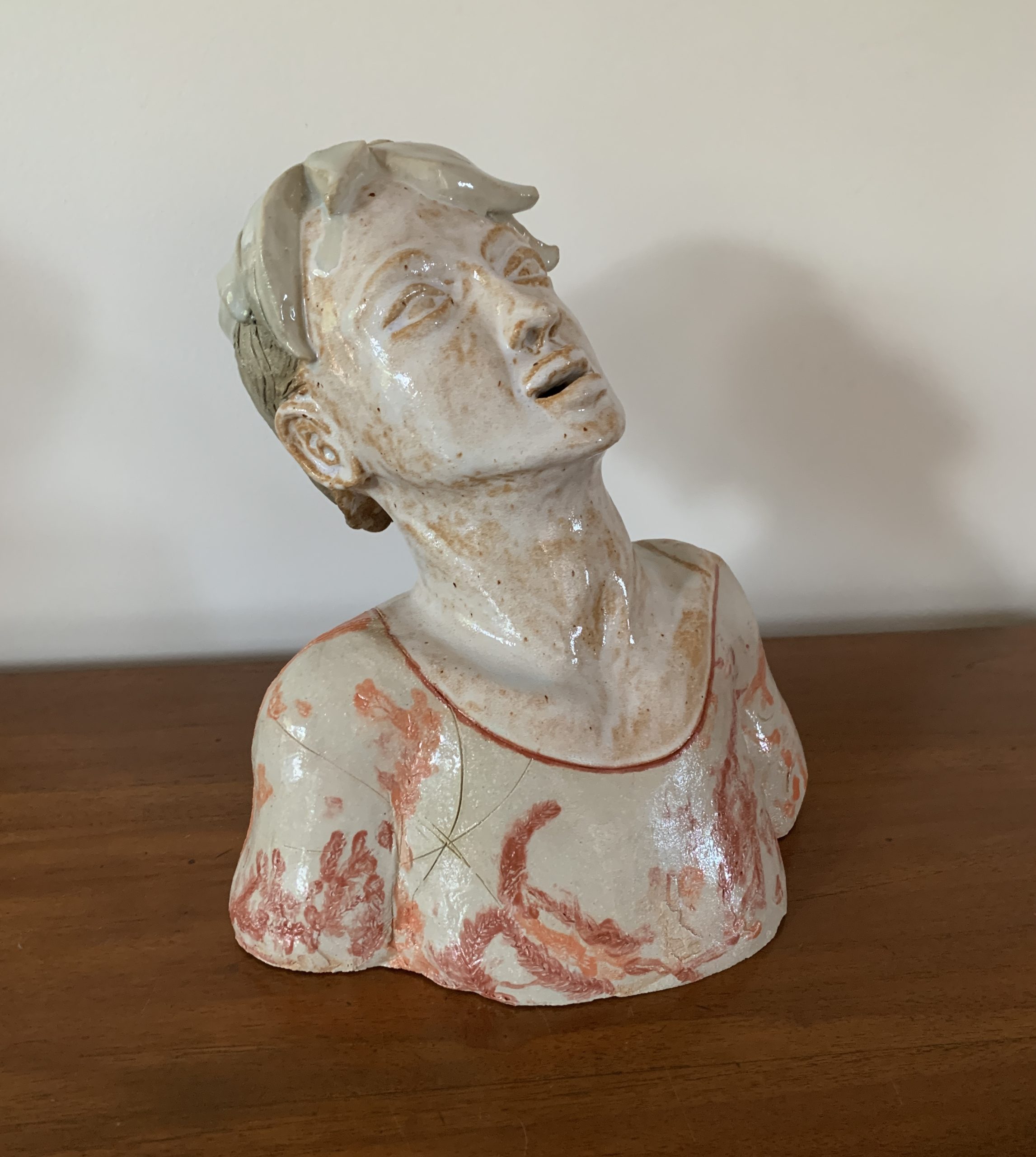 Kim Rees Leaf On Sideboard