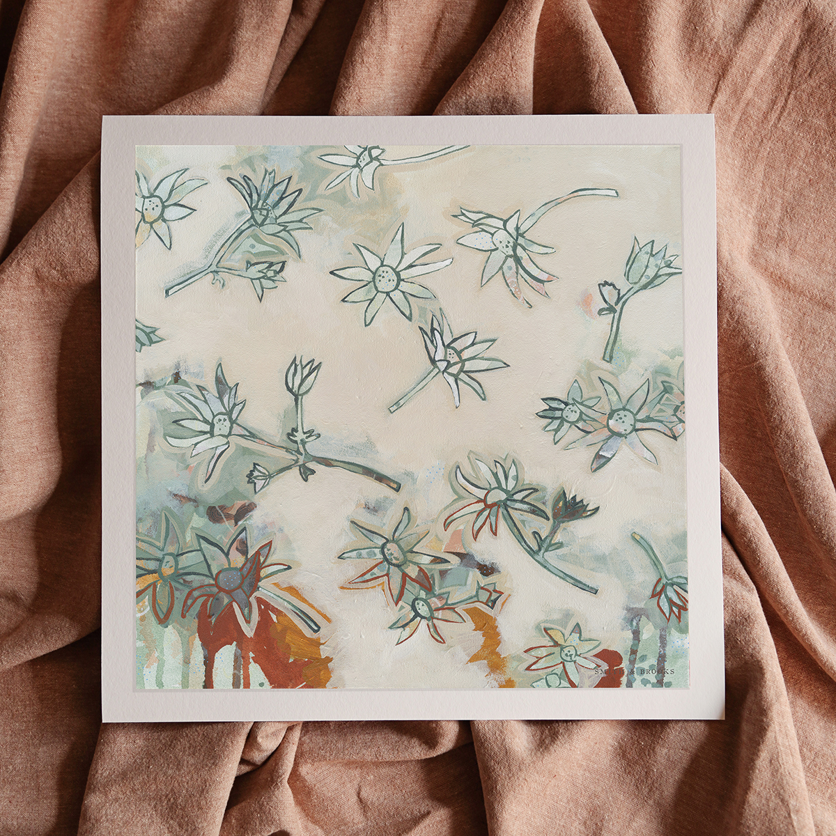 Lr 046 Flannel Flower Song Smith & Brooks Art Art For Interior Deisgners Melbourne Native Plants Ready To Hang Artwork