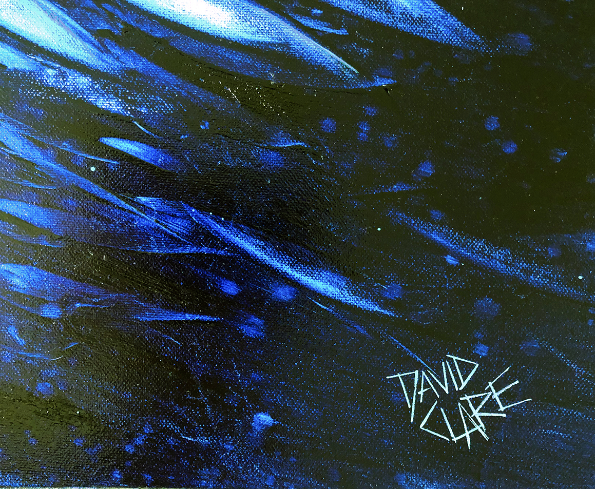 Fish In Deep Blue Sign Lr