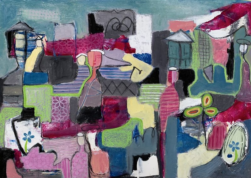 ‘a Mélange’ contemporary mixed media artwork