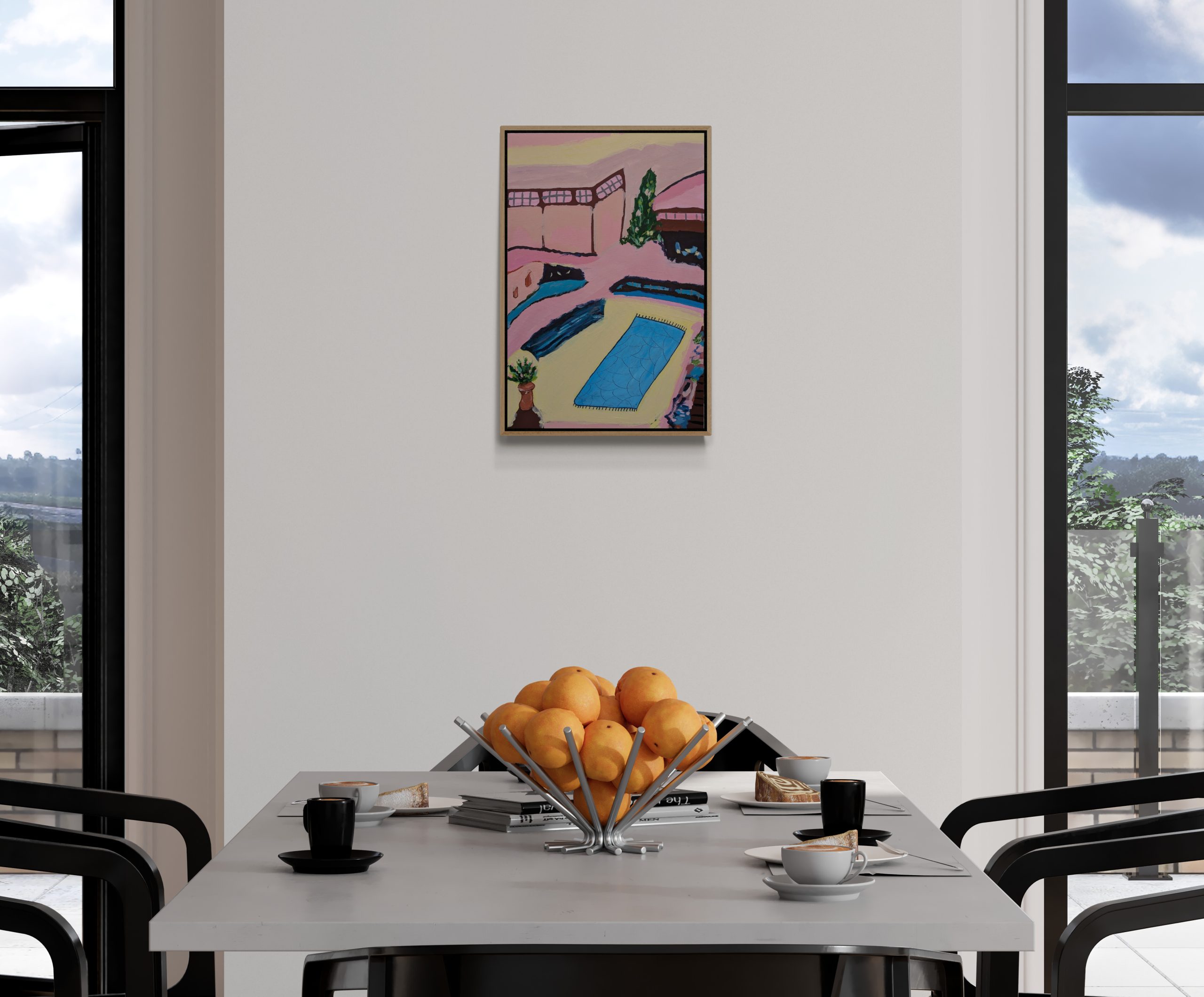 Dining Room With Outside Views