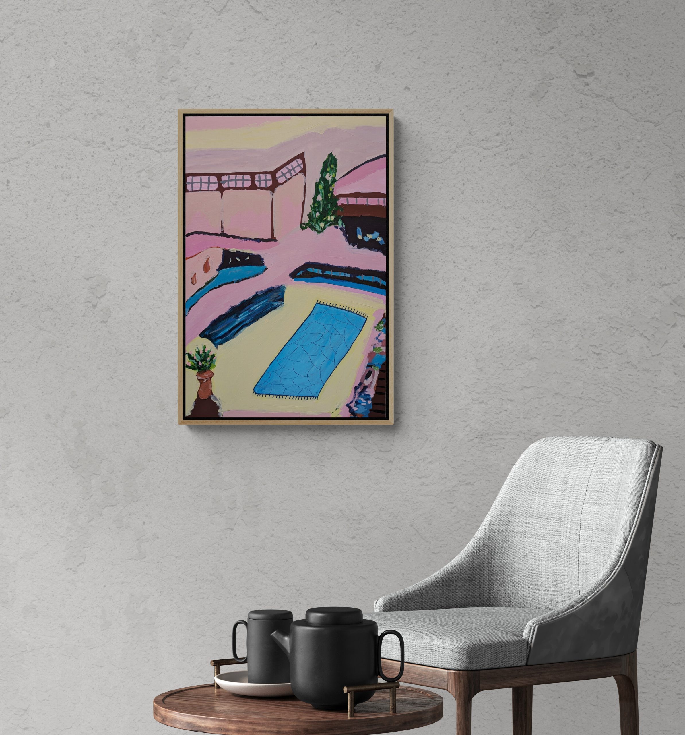 Comfy Chair And Coffee Table