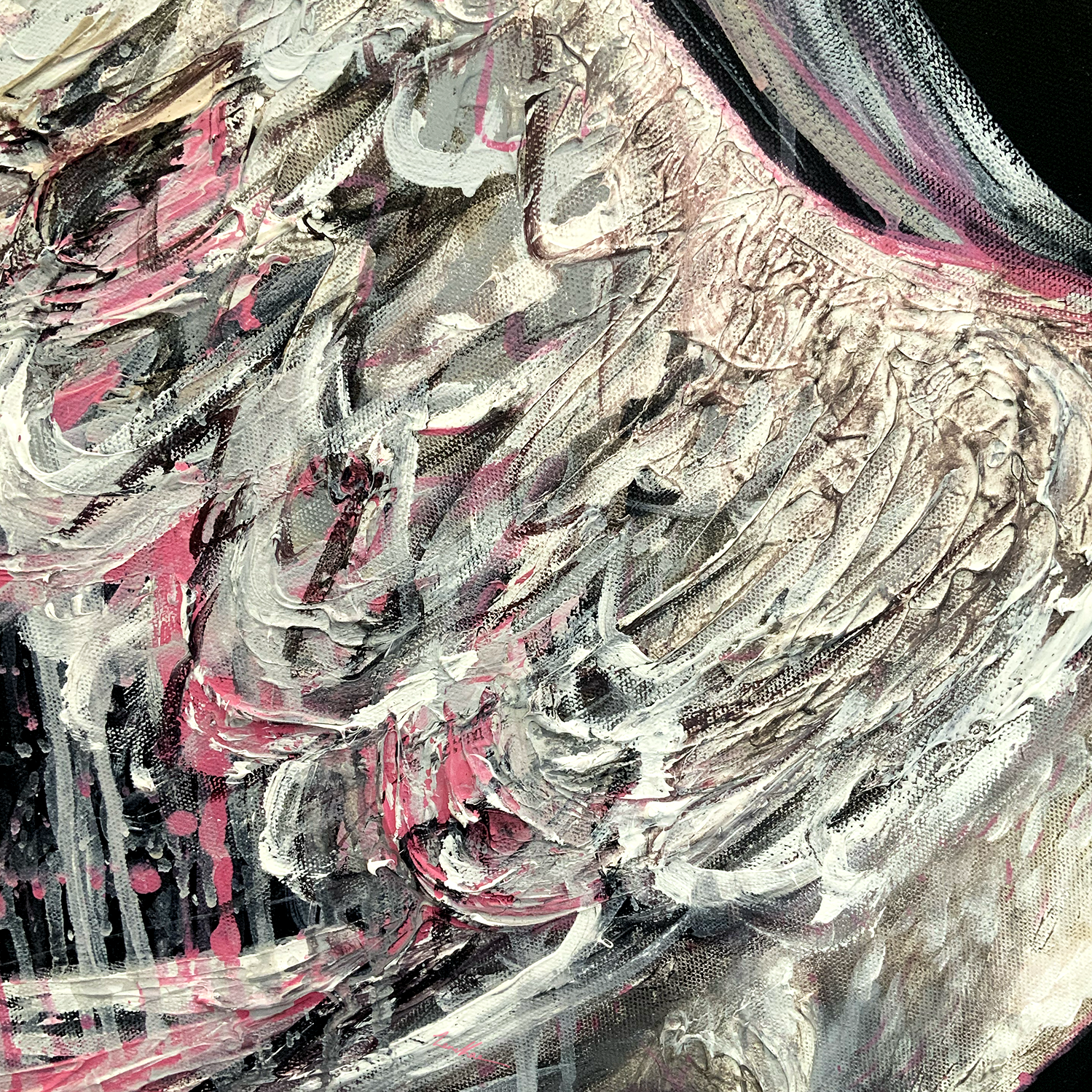 Sydney Artist Leni Kae Swan Spirit Dance Of Love 75x75 Closeup2