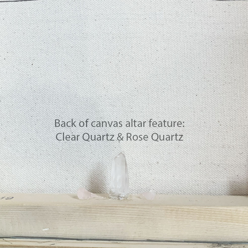 Sydney Artist Leni Kae Madonna Of The Rose 30x30 Framed Feature Back