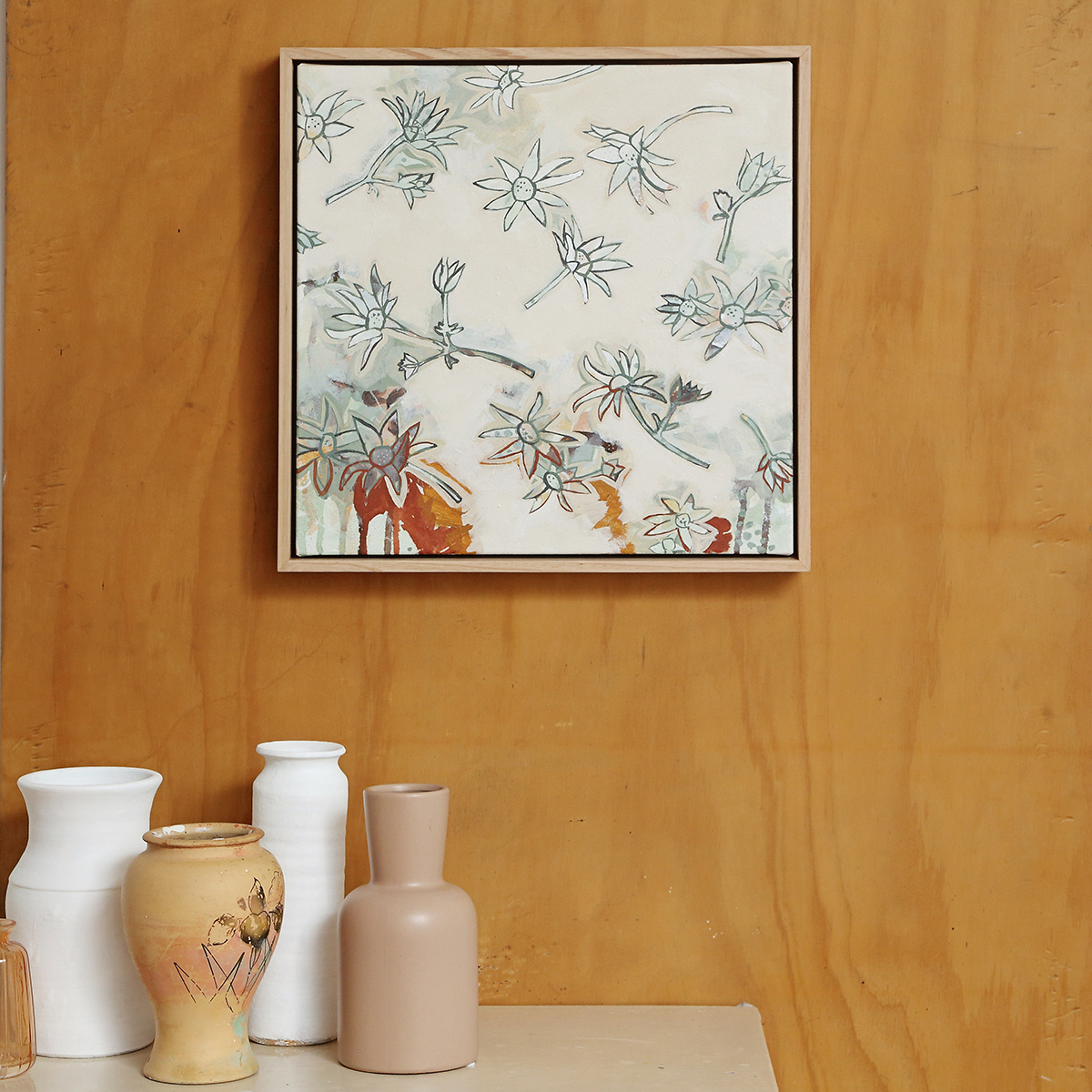 Lr 018 Flannel Flower Song Smith & Brooks Art Art For Interior Deisgners Melbourne Native Plants Ready To Hang Artwork