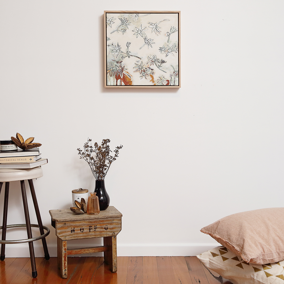 Lr 025 Flannel Flower Song Smith & Brooks Art Art For Interior Deisgners Melbourne Native Plants Ready To Hang Artwork