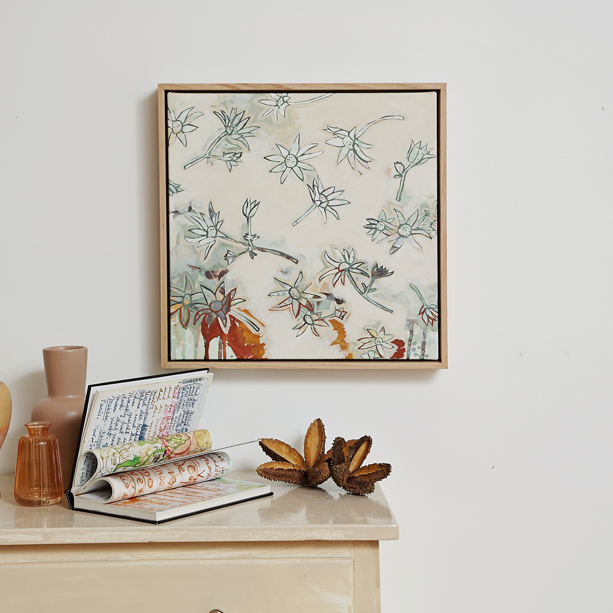 Lr 029 Flannel Flower Song Smith & Brooks Art Art For Interior Deisgners Melbourne Native Plants Ready To Hang Artwork