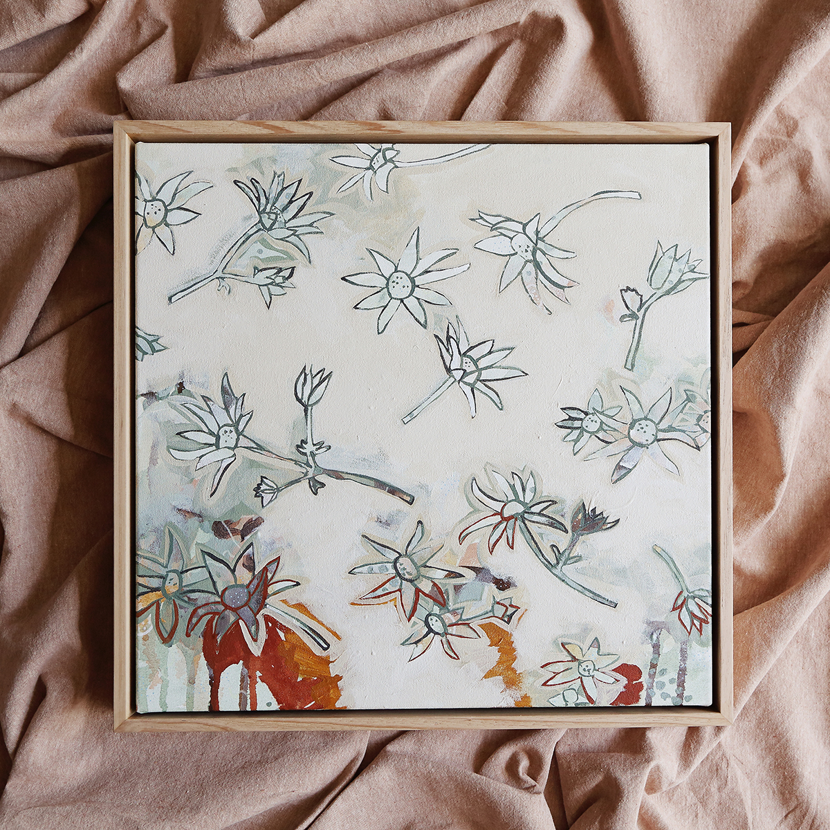 Lr 039 Flannel Flower Song Smith & Brooks Art Art For Interior Deisgners Melbourne Native Plants Ready To Hang Artwork