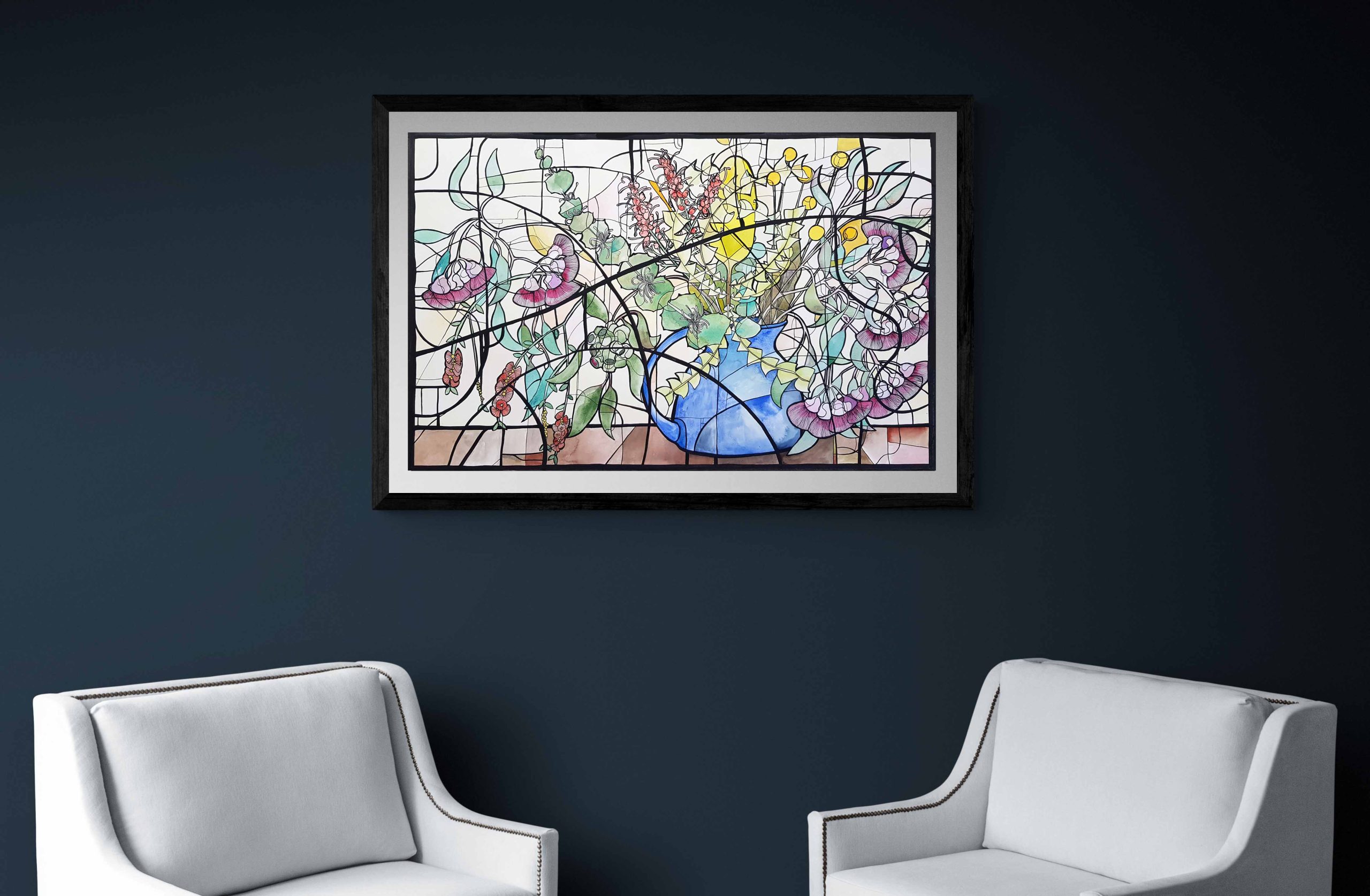 Bountiful Blooms By Nicola Cowie Room Mock Up