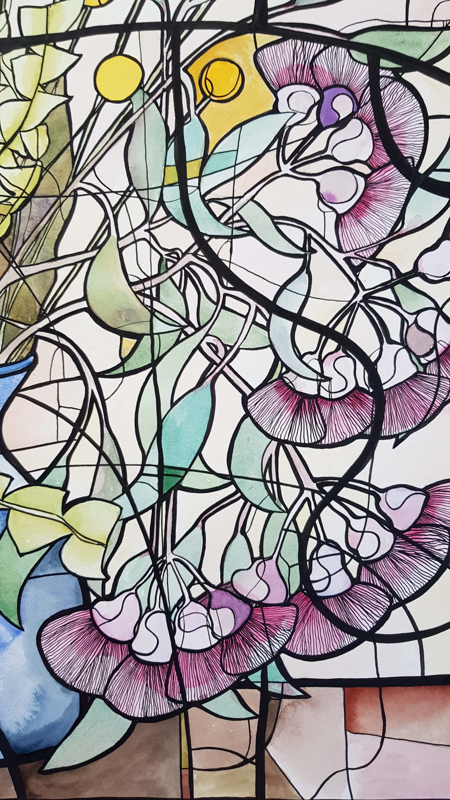 Bountiful Blooms By Nicola Cowie Watercolour