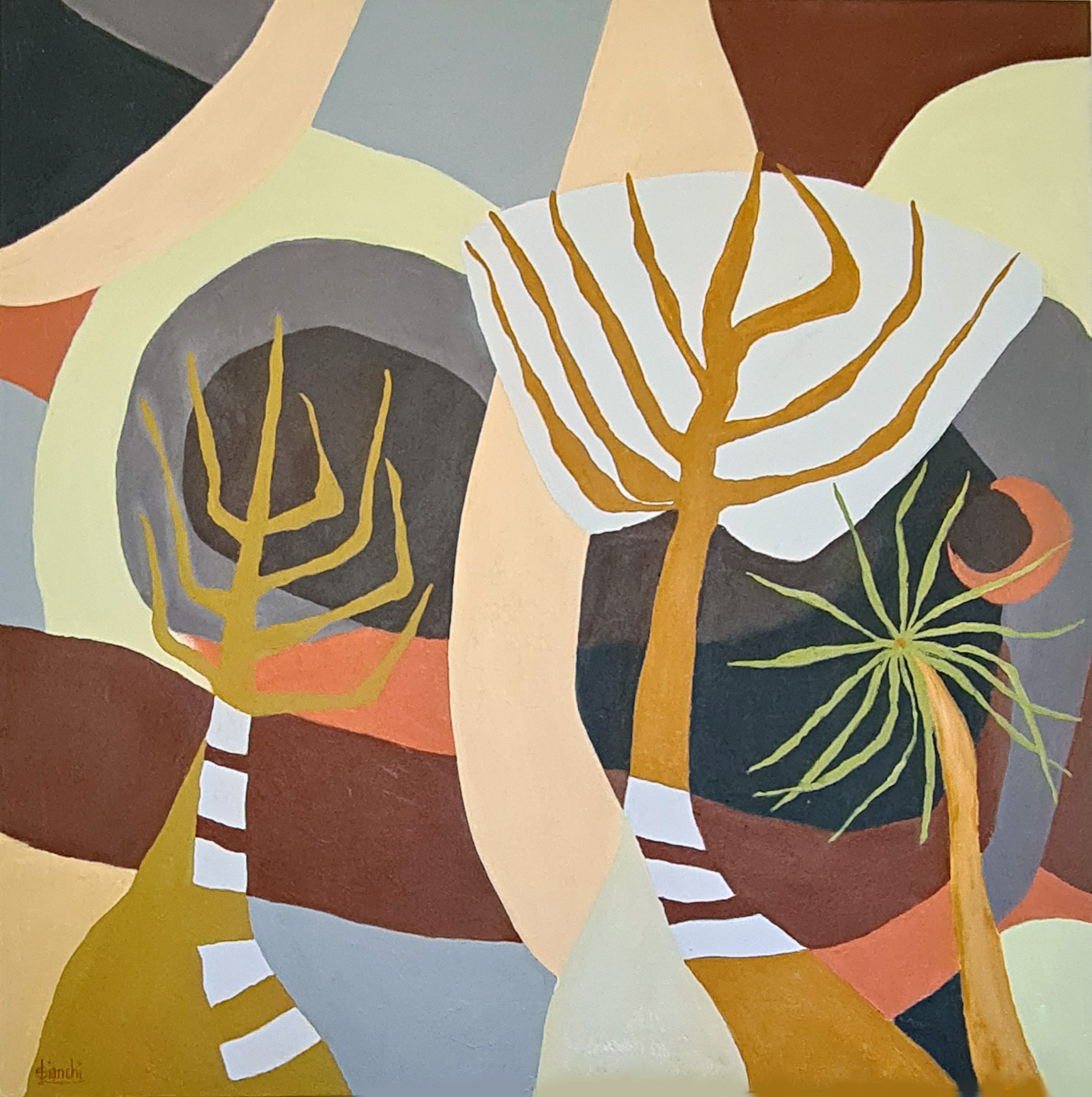 Stylised Landscape Ii By Susanne Bianchi