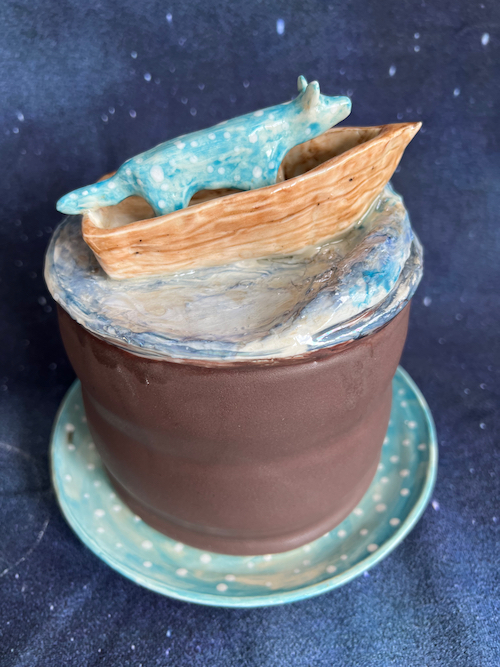 Sea Farer, Ceramic Chocolate Cake Sculpture