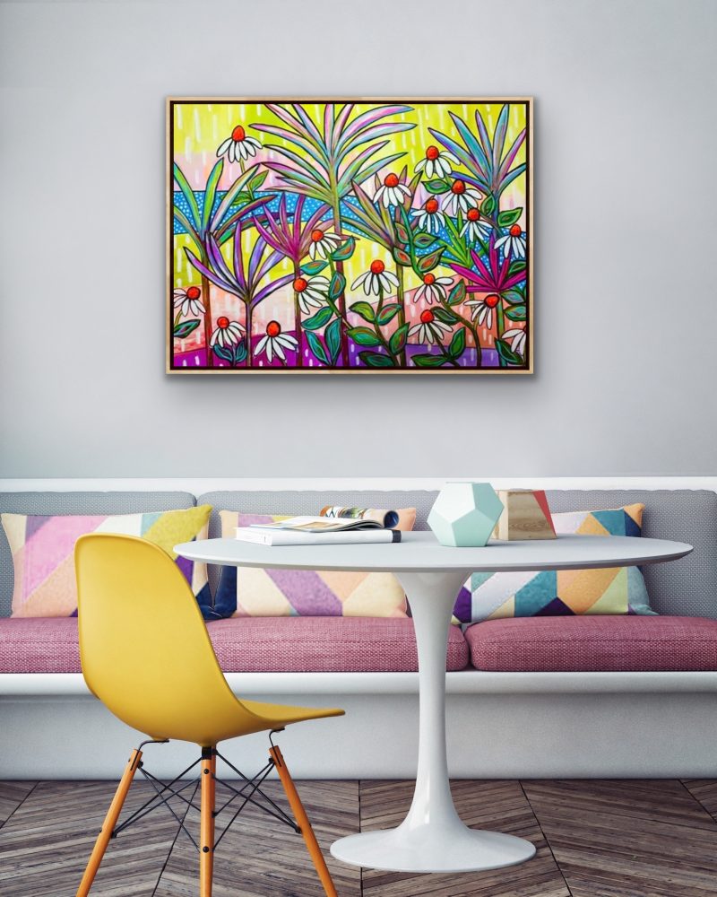 White Echinacea Elegance