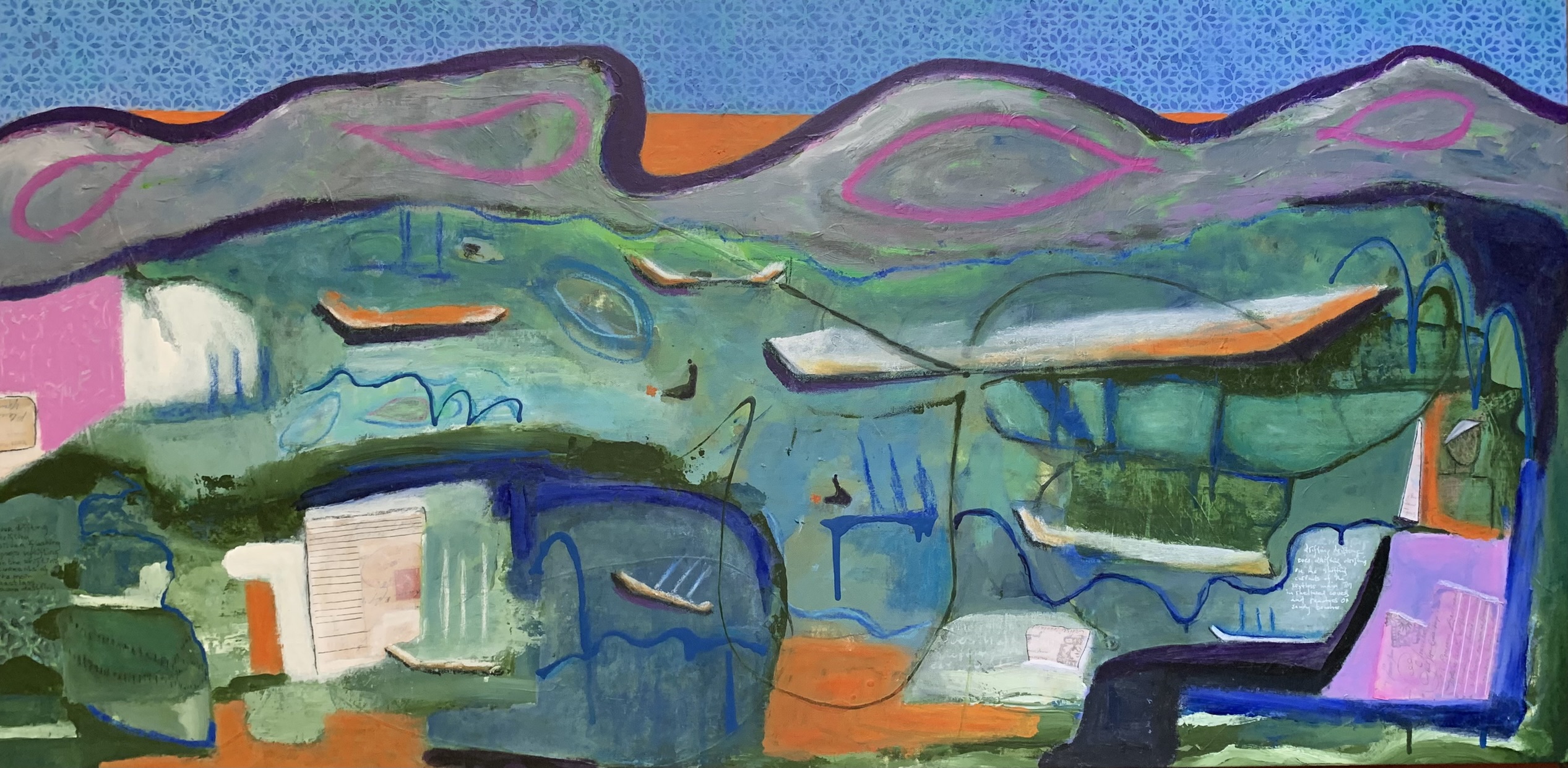 Drifting 67x135cm Marijke Lambregtse