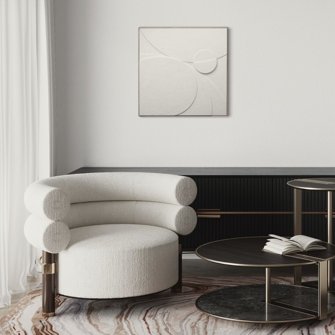 Radiant Dreams Sureen Gouws Art Wall Sculpture Relief Minimalistic Interior