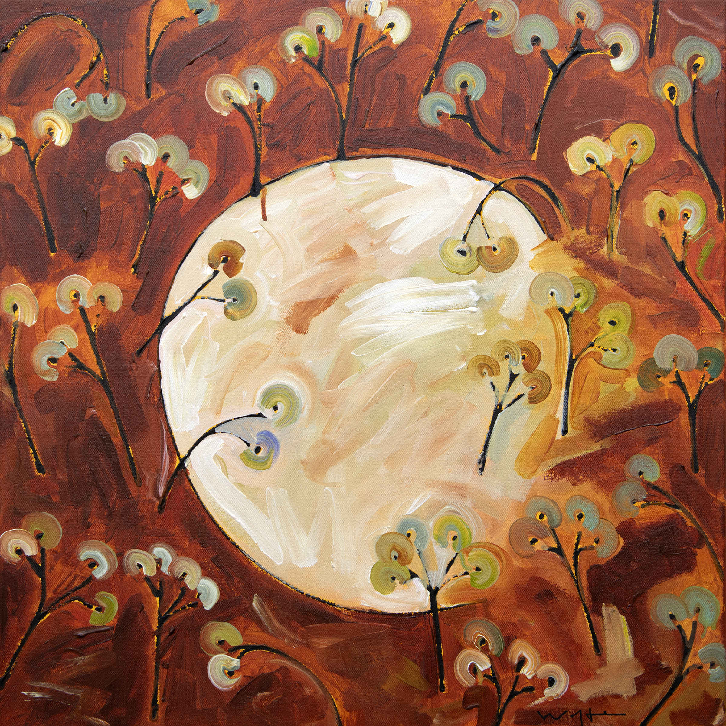 Moonlight Flat Study 1 60×60