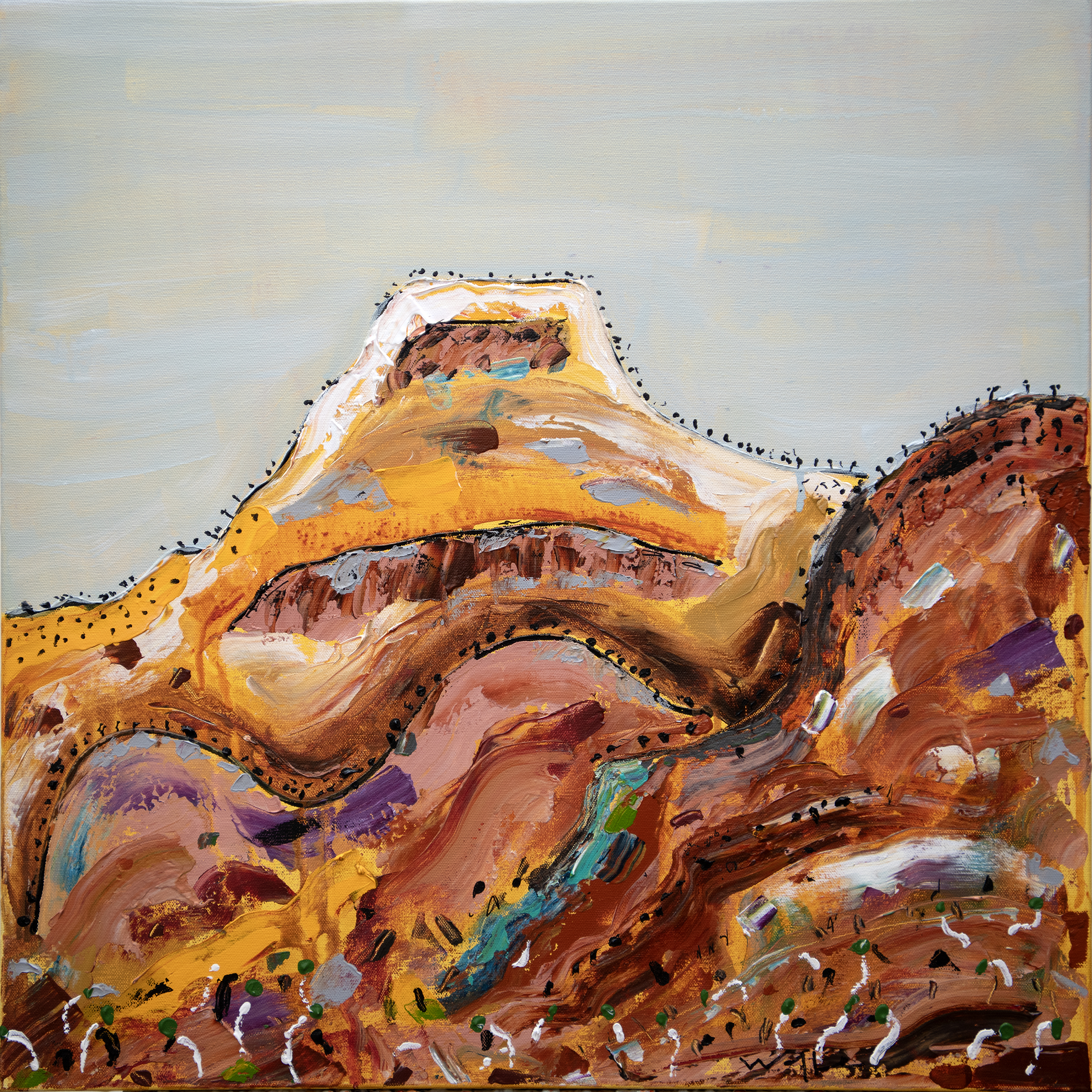 Haasts Bluff Study 1 61x61