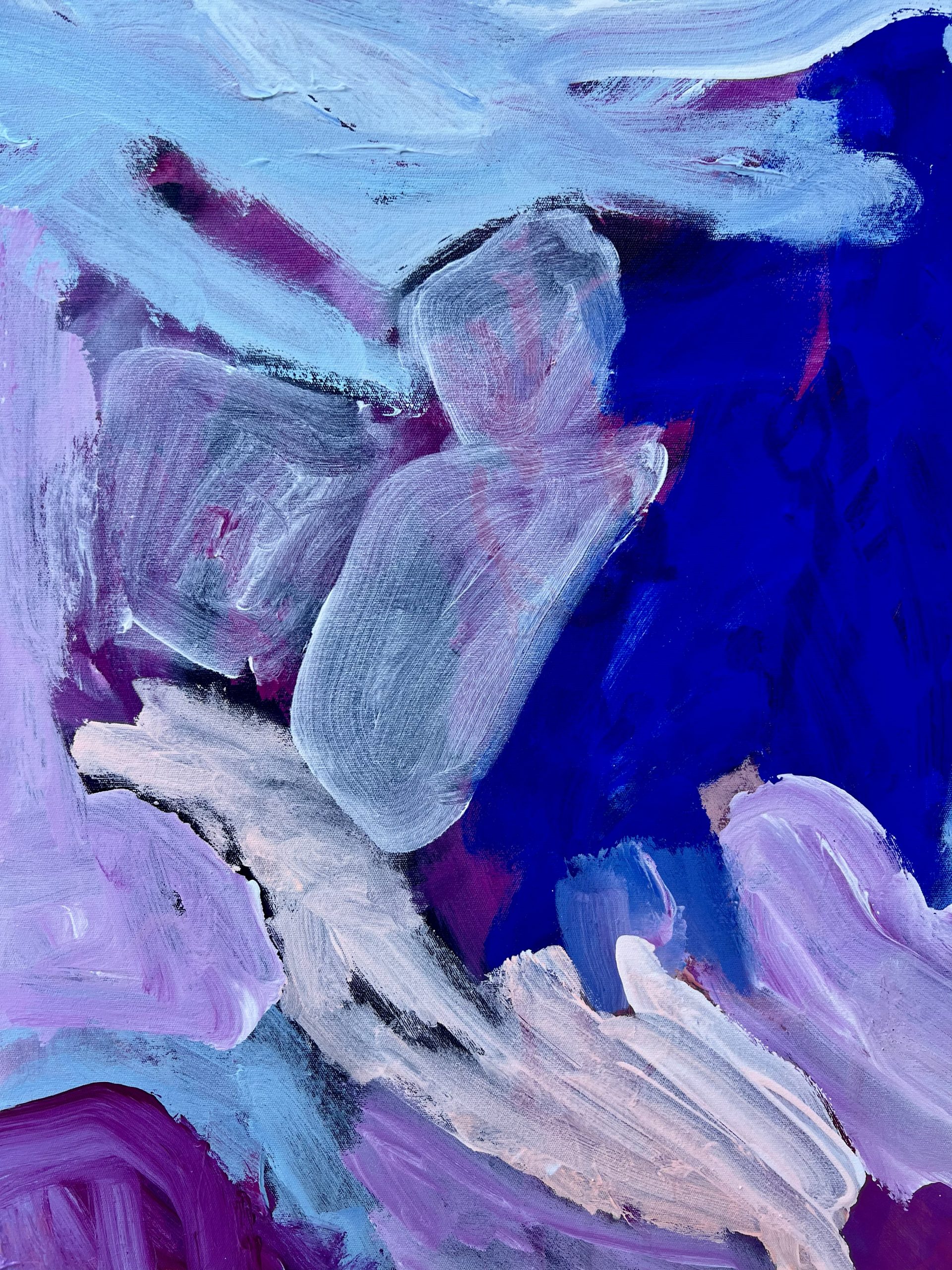 Leaving It All Behind Rebecca Koerting Pink Modern Abstract Detail 1