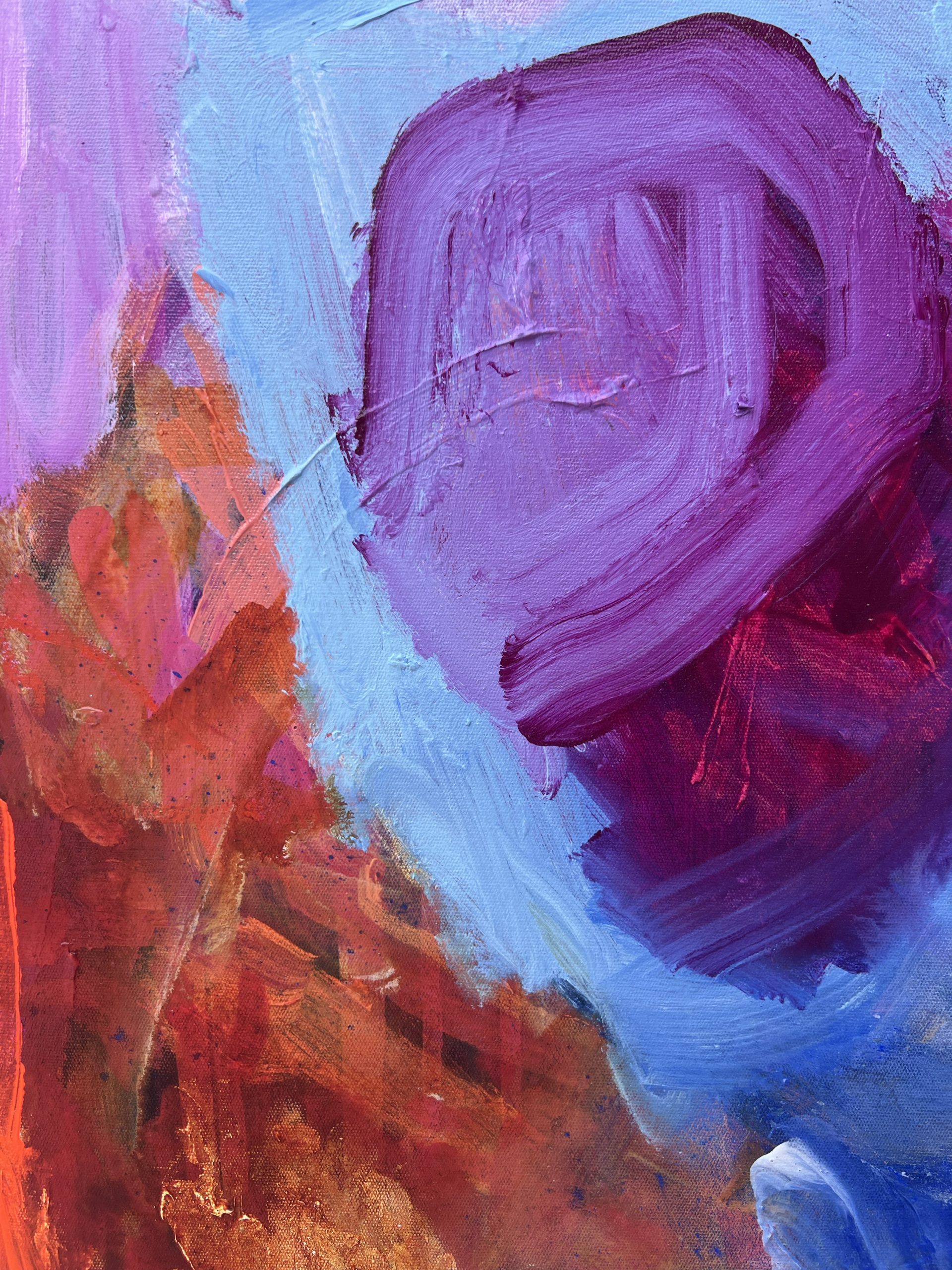 Leaving It All Behind Rebecca Koerting Pink Modern Abstract Detail 3