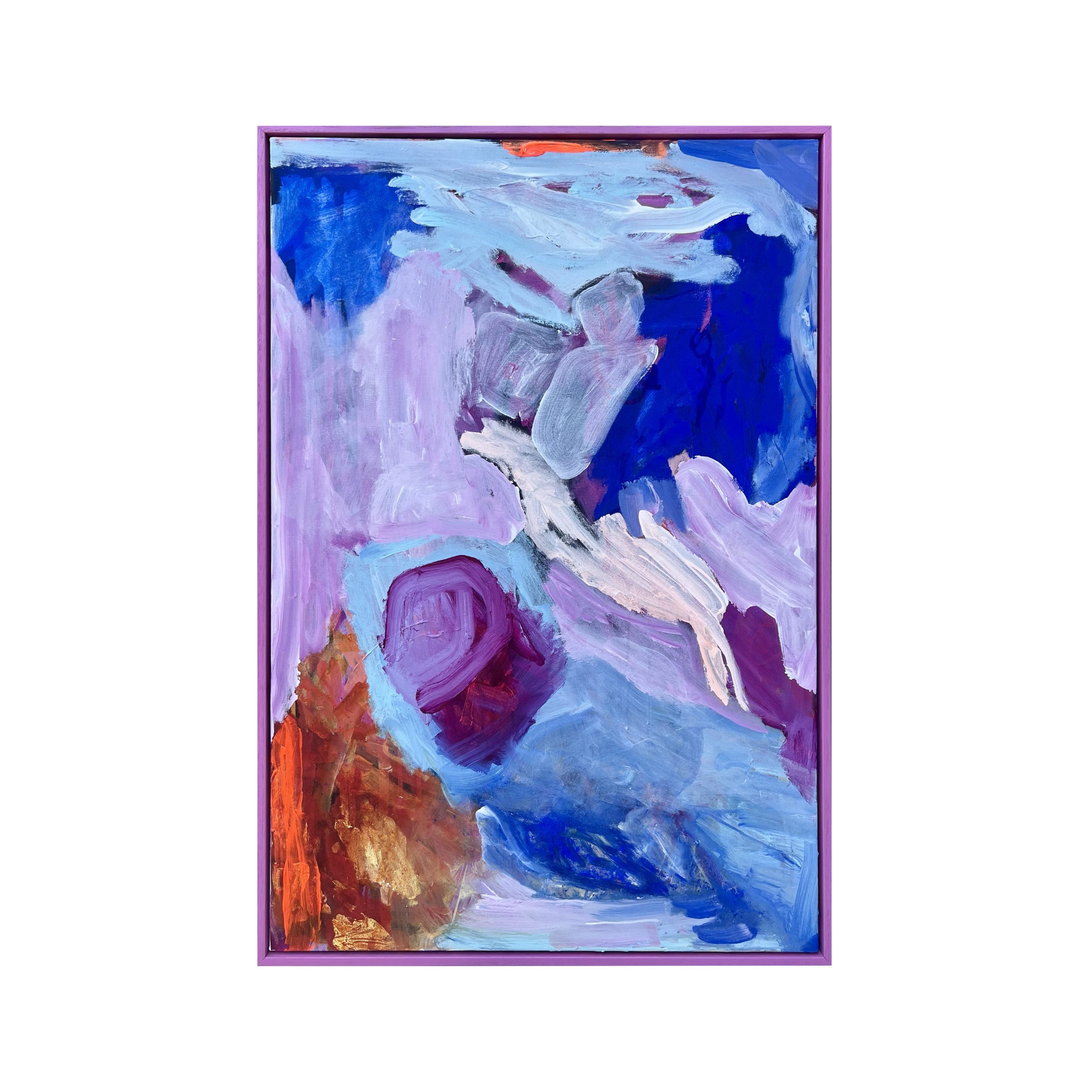Leaving It All Behind Rebecca Koerting Pink Modern Abstract Frame Copy