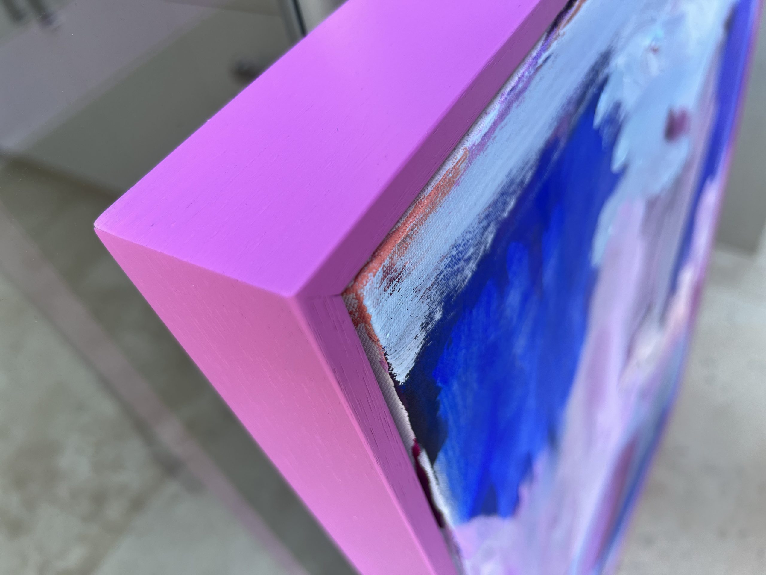 Leaving It All Behind Rebecca Koerting Pink Modern Abstract Frame Edge