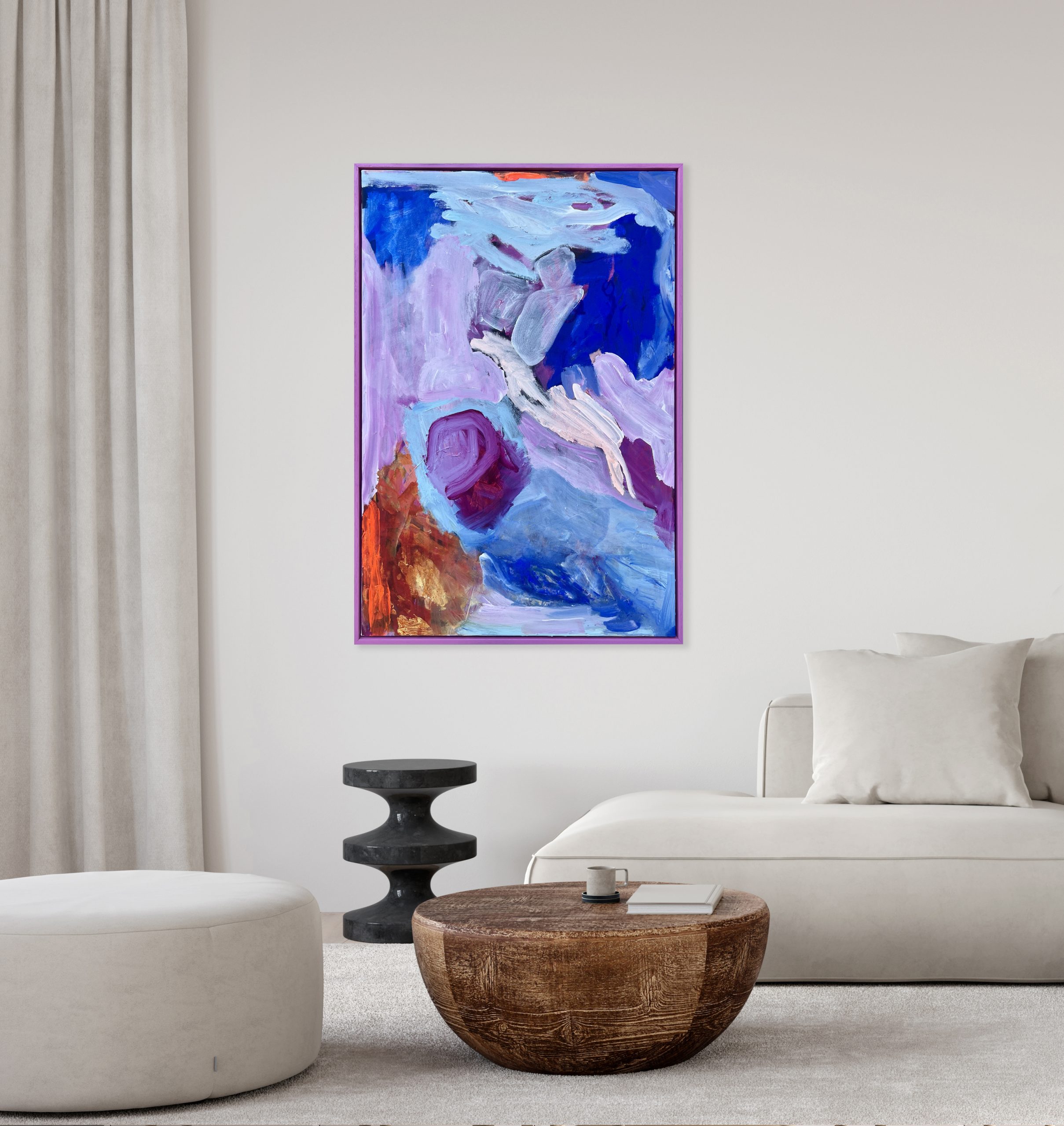 Leaving It All Behind Rebecca Koerting Pink Modern Abstract Insitu 1 Copy