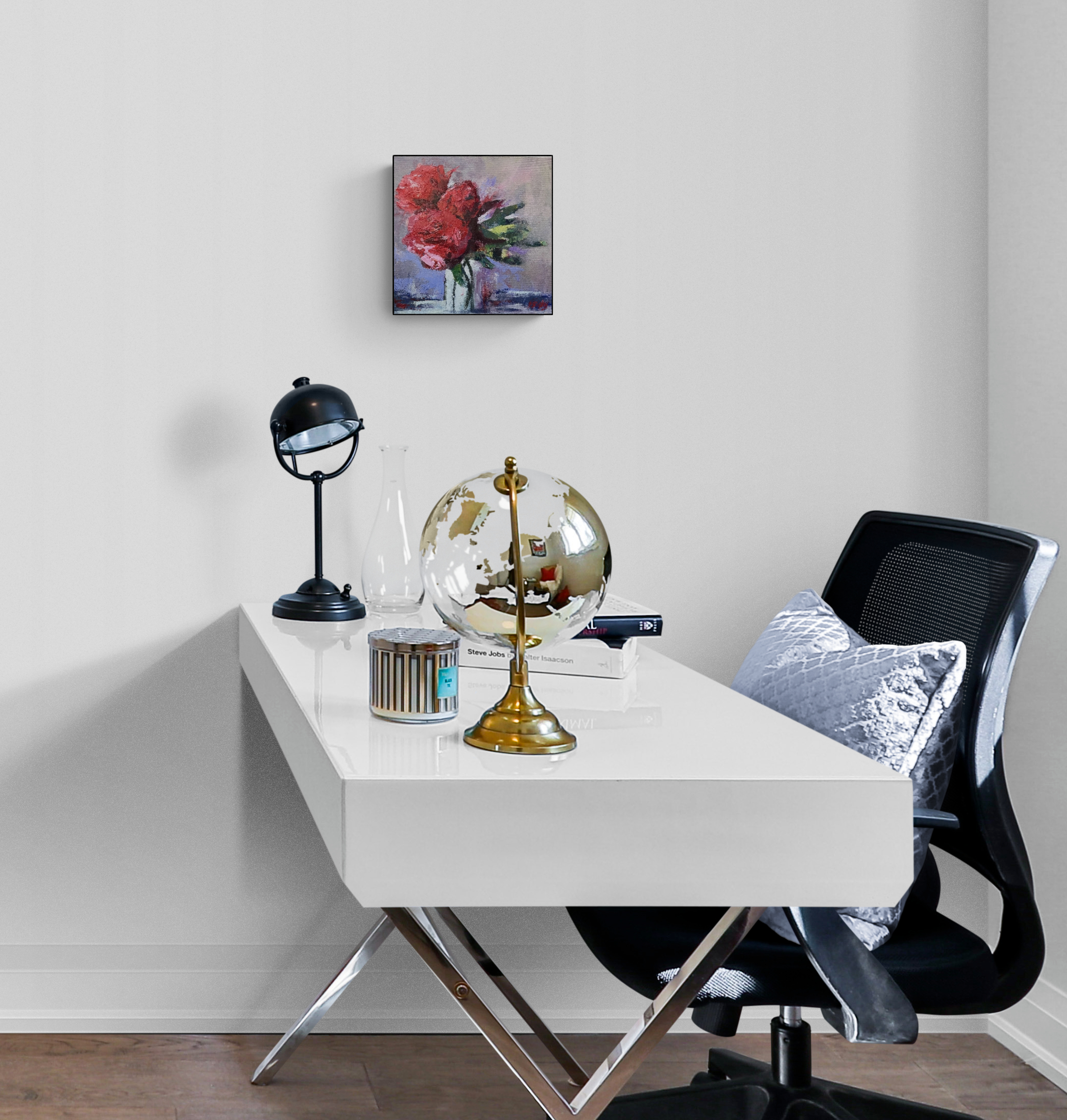 Home Office Interior With Large Desk (4)