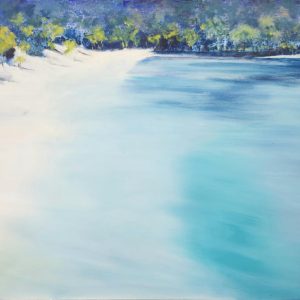 Suzy Strout White Sand & Turquoise 61x46cm (20)