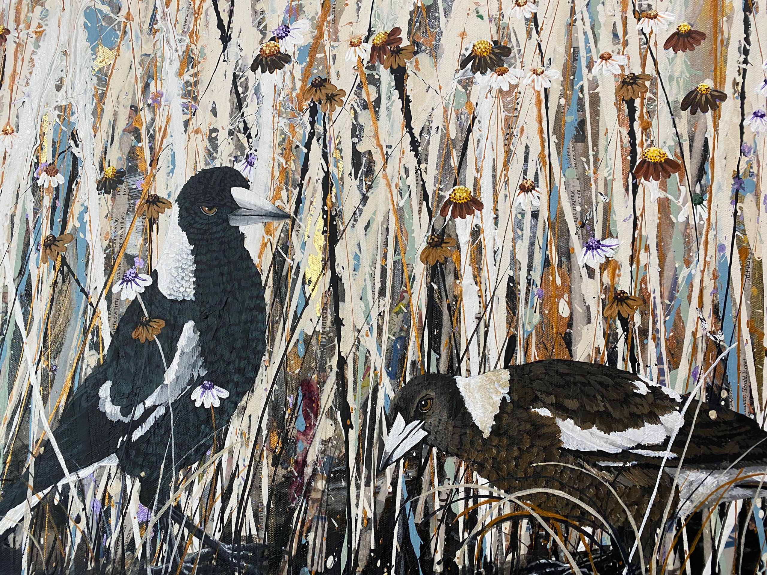 Marvellous Magpies Kim Neil Detail
