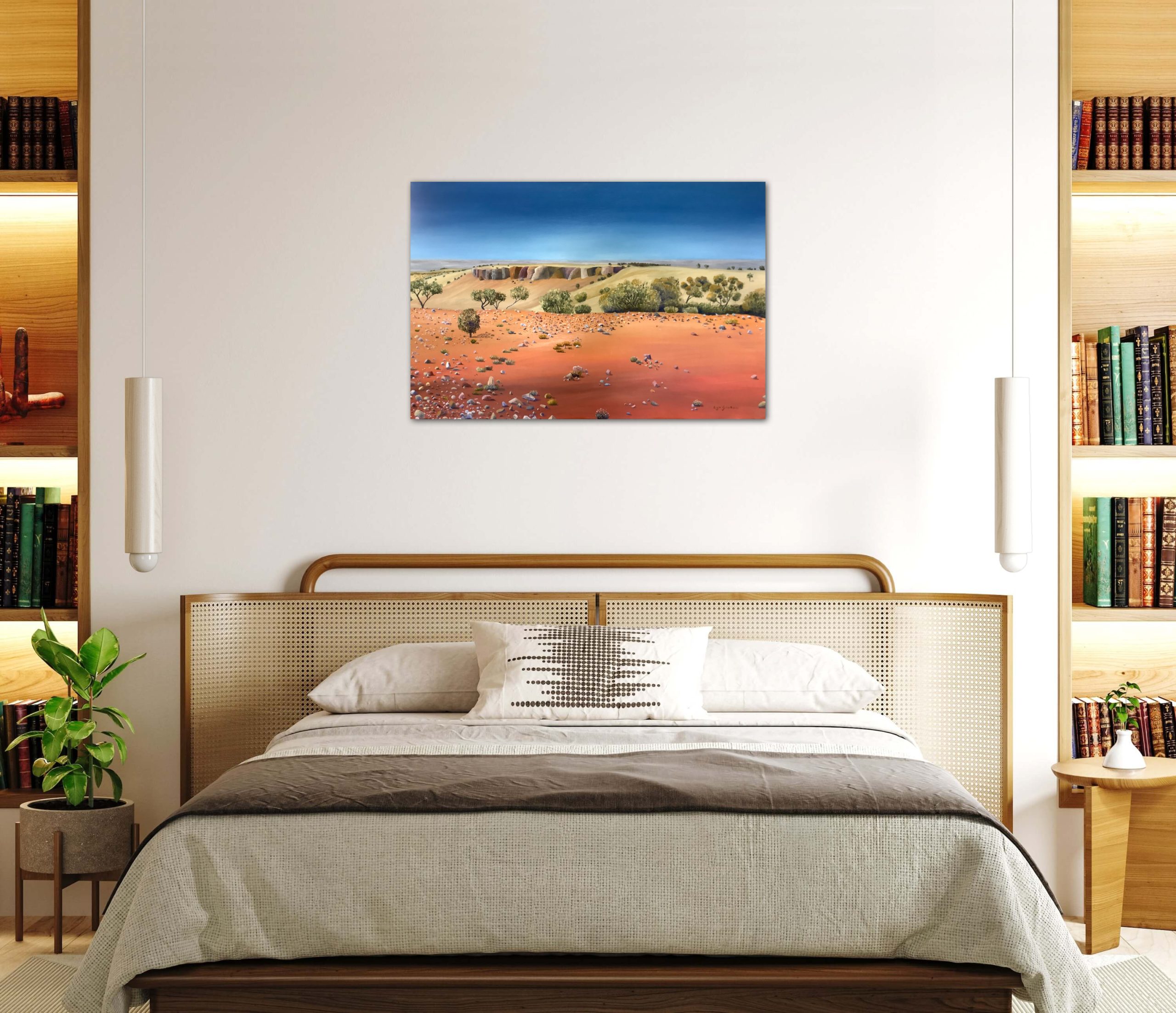 Lyn Graham Nearly To Birsdville Oil On Linen 91.5 X 61 In Situ Bed