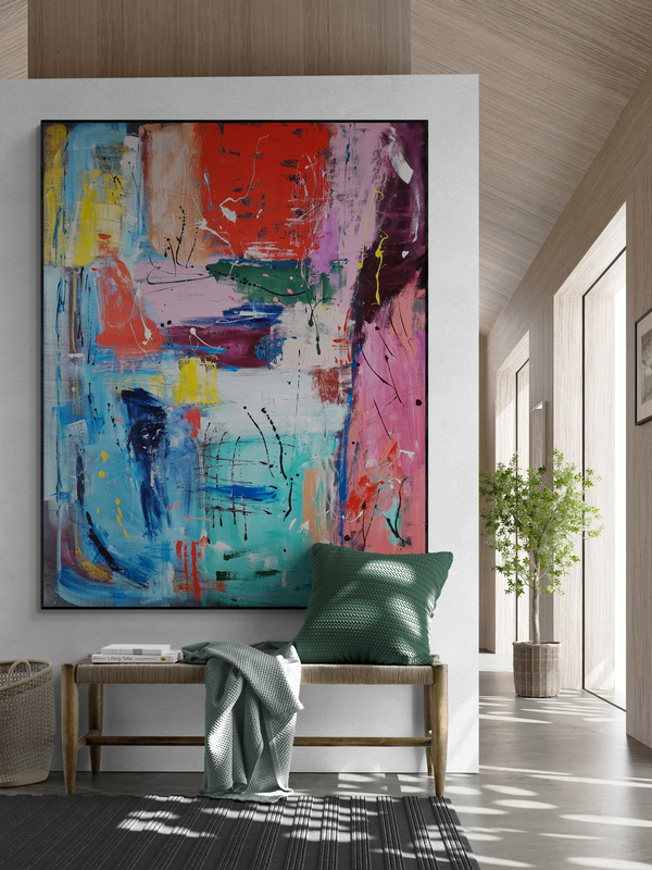 Feature Wall In Boho Living Room 5