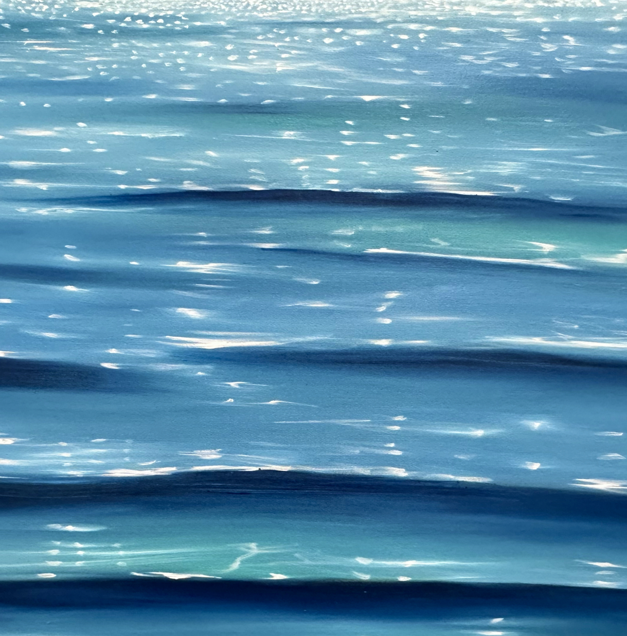 Sparkle On Close Up Towards Horizon