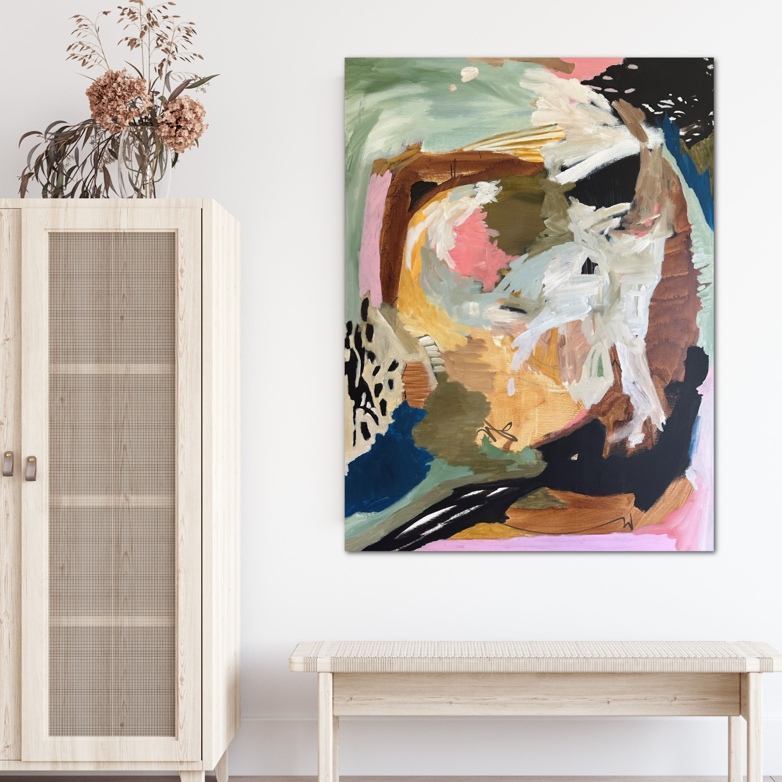 Mock Up Poster In Scandinavian Home Interior, 3d Illustration