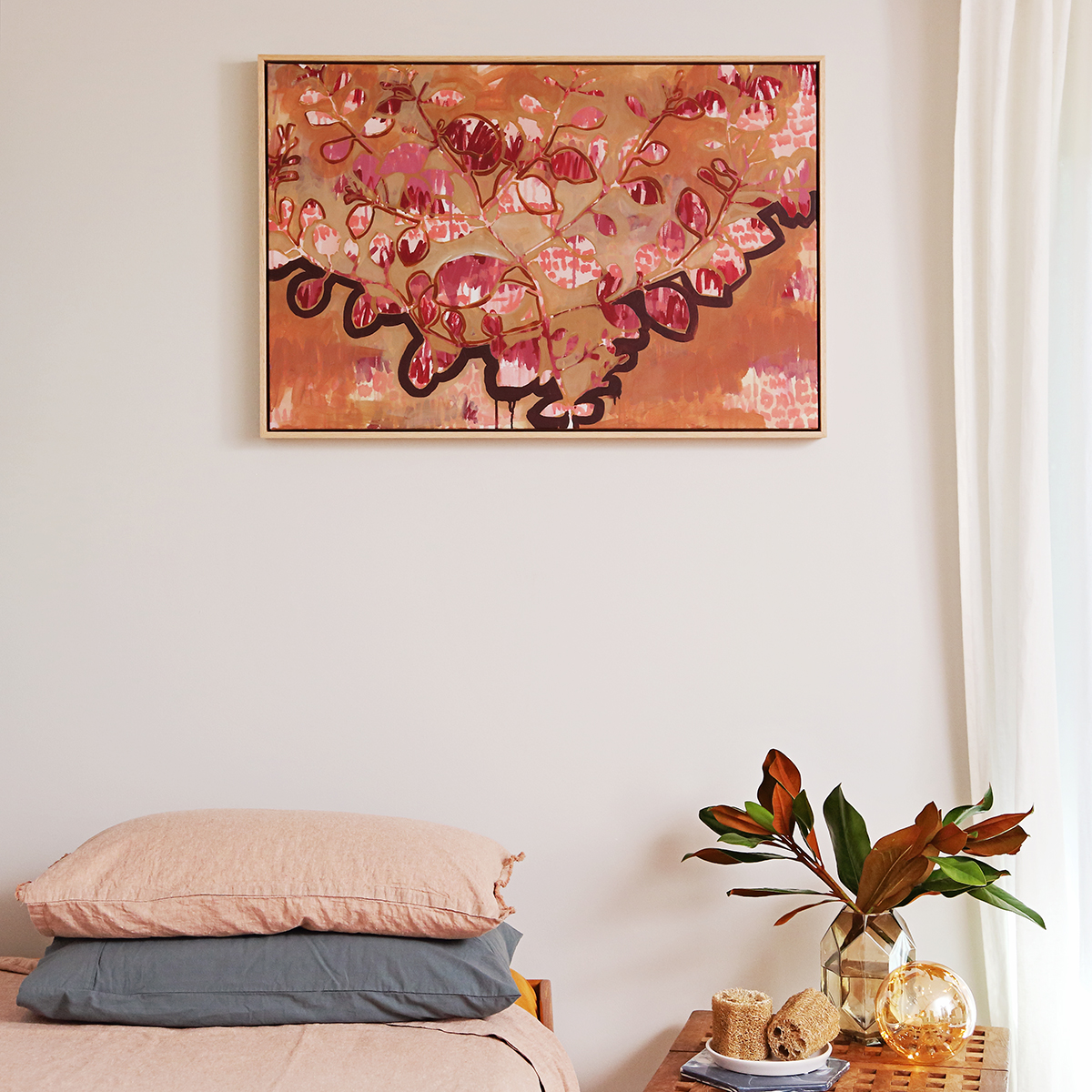 Lr 10 Ovata Form I Smith And Brooks Art Smith&brooks Australian Native Plants Art Abtract Floral Abstract Landscape Art Ready To Hang Art Art For Your Walls Red And Brown Art
