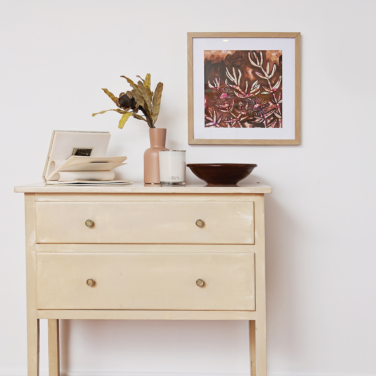 Lr 47 Pigface Moment Ii Smith & Brooks Art Abstract Landscape Floral Art Coastal Style Beach Interiors Ready To Hang Australian Art