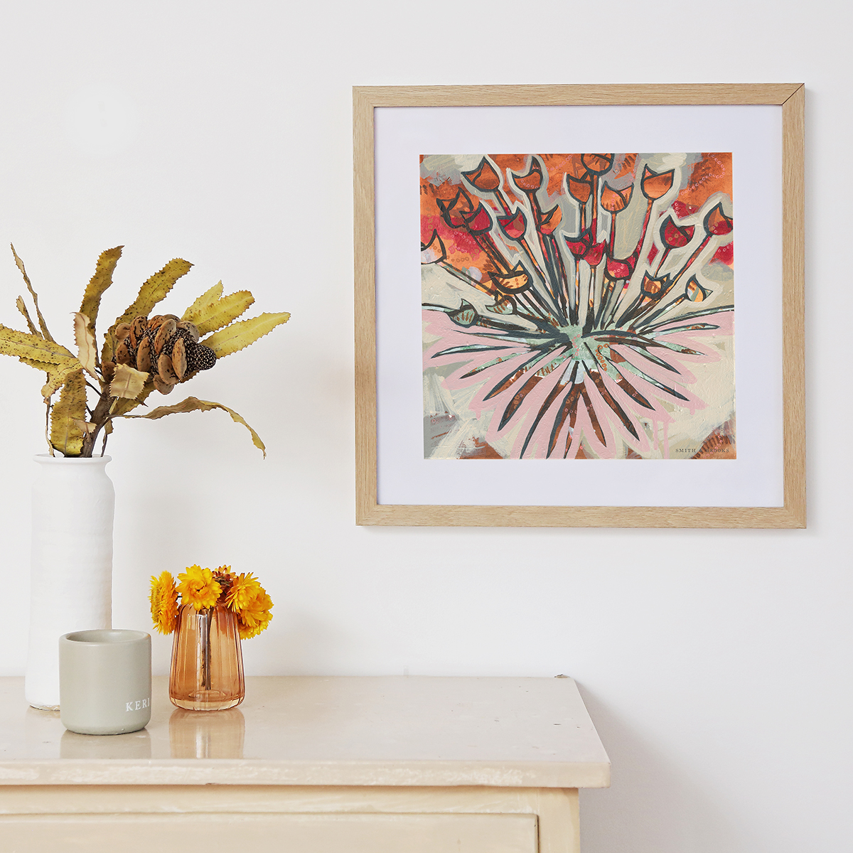 Lr 046 Centrolepis Form Ii Smith & Brooks Art Art For Interior Deisgners Melbourne Native Plants Ready To Hang Artwork