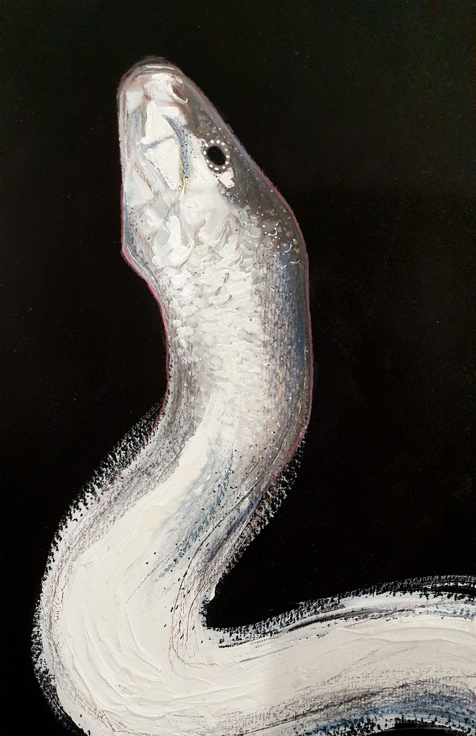 Sydney Artist Leni Kae Snake Of Asclepius Kundalini Rising Detail 1