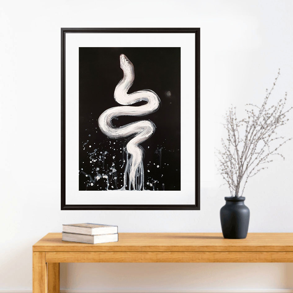 Sydney Artist Leni Kae Spiritual Art Snake Of Asclepius Kundalini Rising Interior Design2